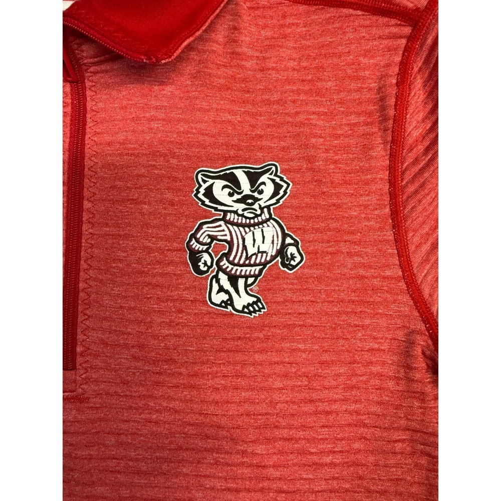 Wisconsin Badgers Adidas Women's Quarter Zip Pullover Sweatshirt‎ Size Unknown - Picture 3 of 13